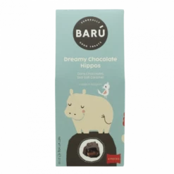 Barú Dreamy Hippos Donkere Chocolade Zeezout Karamel 4 Stuks