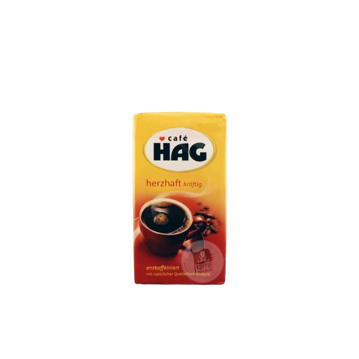 Café HAG Herzhaft Kraftig Koffie CAFEÏNEVRIJ 500 G. 1 Café HAG Herzhaft Kraftig Koffie CAFEÏNEVRIJ 500 G.