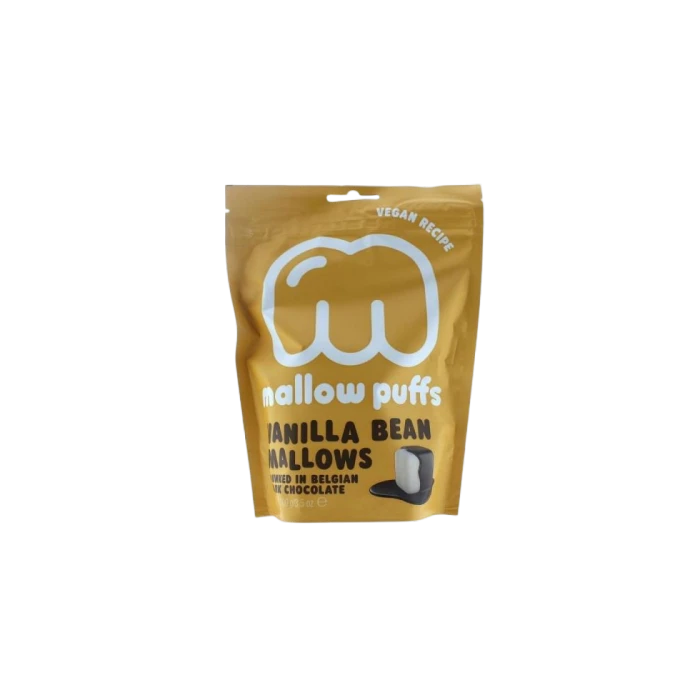 Mallow Puff VEGAN Dark Chocolate Vanilleboon Marshmallows 1 Mallow Puff VEGAN Dark Chocolate Vanilleboon Marshmallows