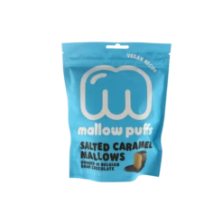 Mallow Puffs VEGAN Pure Chocolade Gezouten Karamel Marshmallows