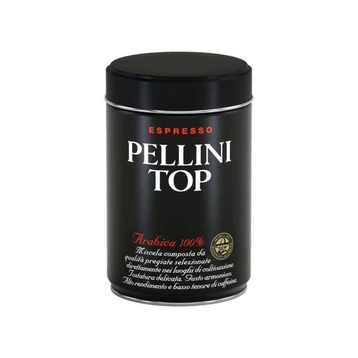 Pellini TOP 100% Arabica Gemalen Blik 1 Pellini TOP 100% Arabica Gemalen Blik